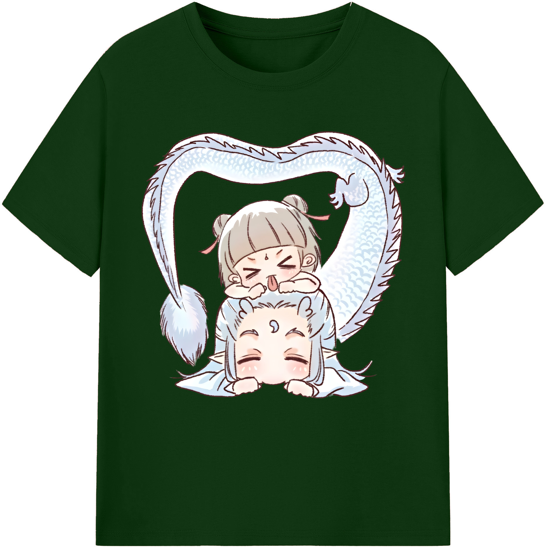 （画像用） Ne Zha 2 ナタ 魔童の大暴れ 綿100％半袖Tシャツ（フロントプリント）